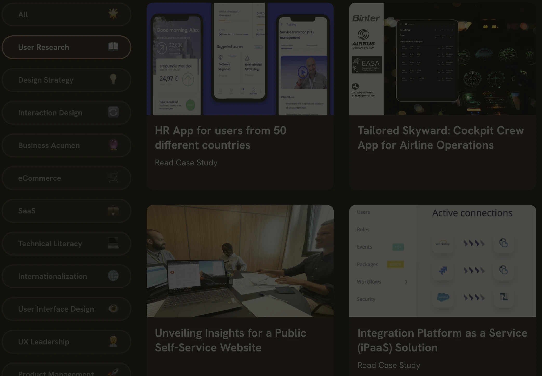 uxpages case studies